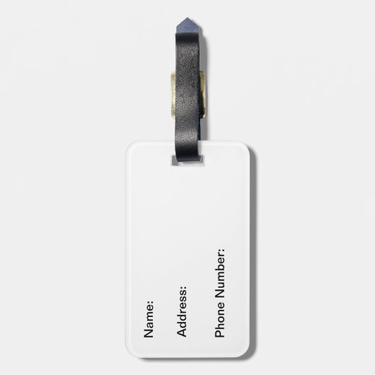 De bergen bellen en ik moet gaan. bagagelabel (Achterkant verticaal)