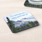 De bergen bellen en ik moet gaan bier onderzetter (Linkerzijde)