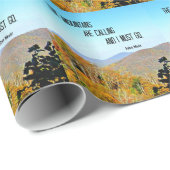 De bergen bellen en ik moet gaan. cadeaupapier (Rol Hoek)