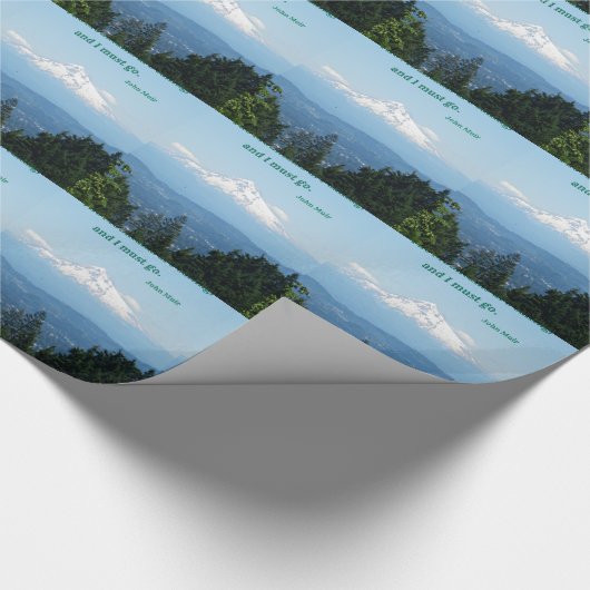 De bergen bellen en ik moet gaan. cadeaupapier (Hoek)