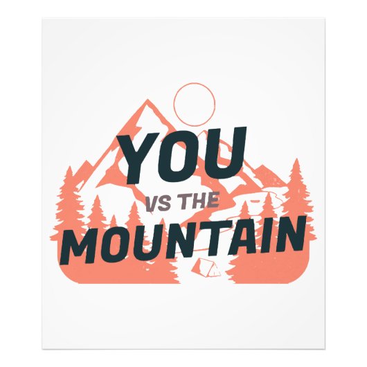 De bergen bellen en ik moet gaan foto afdruk (Voorkant)