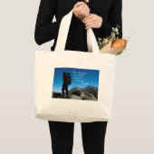 De bergen bellen en ik moet gaan grote tote bag (Voorkant (product))