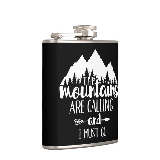 De bergen bellen en ik moet gaan heupfles (Rechts)