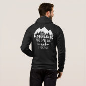 De bergen bellen en ik moet gaan hoodie (Achterkant volledig)