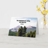 De bergen bellen en ik moet gaan. kaart (Gele Bloem)