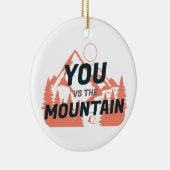 De bergen bellen en ik moet gaan keramisch ornament (Rechts)