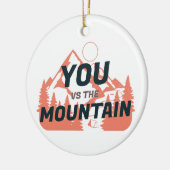 De bergen bellen en ik moet gaan keramisch ornament (Links)