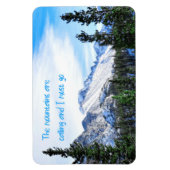 De bergen bellen en ik moet gaan magneet (Verticaal)