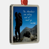 De bergen bellen en ik moet gaan metalen ornament (Rechts)