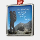 De bergen bellen en ik moet gaan metalen ornament (Links)