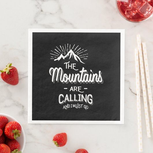 De bergen bellen en ik moet gaan servet (Insitu)