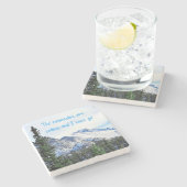 De bergen bellen en ik moet gaan stenen onderzetter (Zijkant)