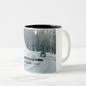 De bergen bellen en ik moet gaan. tweekleurige koffiemok (Voorkant rechts)