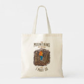 De bergen bellen en ik moet gaan wandelen tote bag (Achterkant)