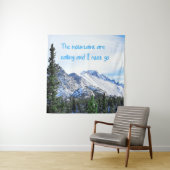 De bergen bellen en ik moet gaan wandkleed (In situ)