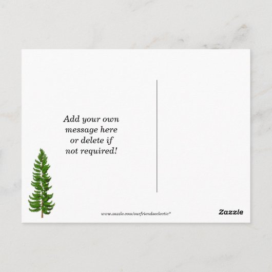 de bergen bellen en ik moet naar briefkaart gaan (Achterkant)