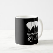 De bergen bellen en ik moet naar wilde Beren. Koffiemok (Voorkant rechts)