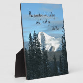 De bergen bellen... fotoplaat (Zijkant)