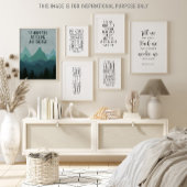 De bergen bellen, John Muir Quote Poster