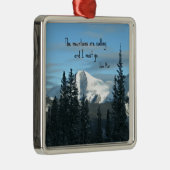 De bergen bellen... metalen ornament (Rechts)