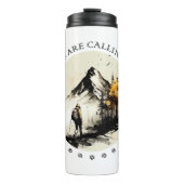 De bergen bellen - Tumbler Thermosbeker (Voorkant)