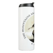 De bergen bellen - Tumbler Thermosbeker (Gedraaid links)