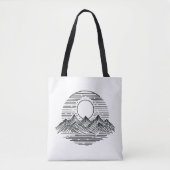De bergen en de zon tote bag (Voorkant)
