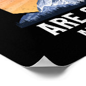 De bergen hangen en ik moet gaan poster (Hoek)