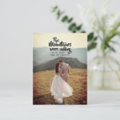 De bergen heten Eloped Aankondiging (Staand voorkant)