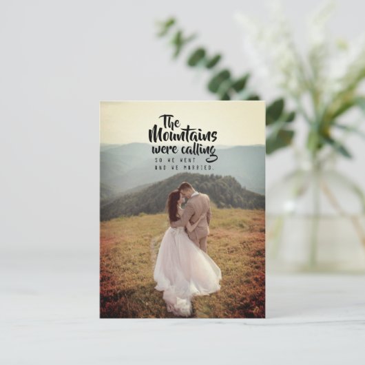 De bergen heten Eloped Aankondiging (Staand voorkant)