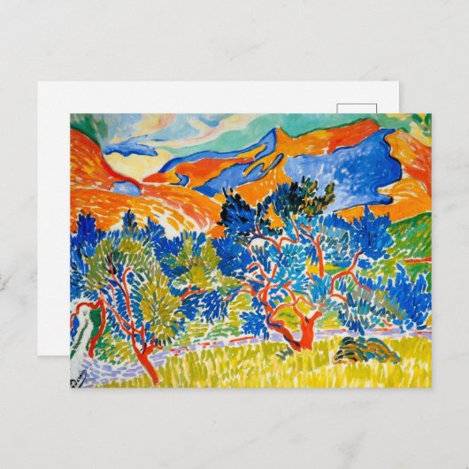 De bergen in Collioure | Andre Derain | Briefkaart (Voorkant / Achterkant)