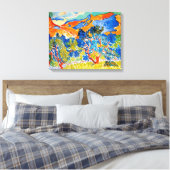 De bergen in Collioure | Andre Derain | Canvas Afdruk (Insitu (Slaapkamer))