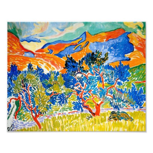 De bergen in Collioure | Andre Derain | Foto Afdruk (Voorkant)