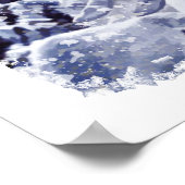 De bergen in het rood naar beneden schuiven poster (Hoek)