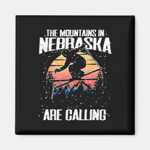 De bergen in Nebraska roepen om grappig skiën Magneet