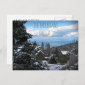 De bergen noemden ons: we zijn weggelopen! Sjabloo Aankondigingskaart (Voorkant / Achterkant)