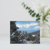 De bergen noemden ons: we zijn weggelopen! Sjabloo Aankondigingskaart (Staand voorkant)