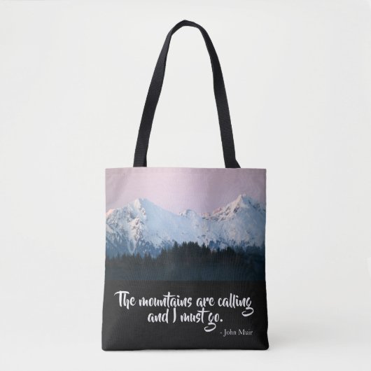 De bergen noemen Canvas tas (Voorkant)