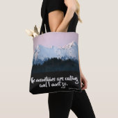 De bergen noemen Canvas tas (Dichtbij)