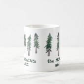 De bergen noemen de Bomen van de Waterverf AANPASS Koffiemok (Center)