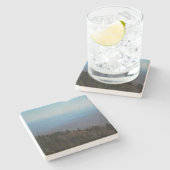 De bergen noemen het Blue Ridge Mountains Natuur Stenen Onderzetter (Zijkant)