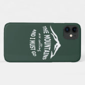 De bergen noemen het bos groen Case-Mate iPhone case (Achterkant (horizontaal))