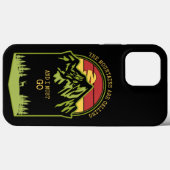 De bergen noemen het bos Sunset Deer Case-Mate iPhone Case (Achterkant (horizontaal))