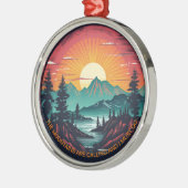 De bergen noemen het kerstversiering metalen ornament (Links)