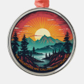 De bergen noemen het kerstversiering metalen ornament (Voorkant)