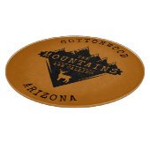 De bergen noemen het Oranje snijvlak Snijplank (Hoek)