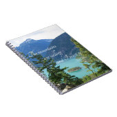 De bergen noemen het Quote Mountain Lake Notitieboek (Rechterzijde)
