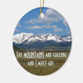 De bergen noemen...Ornament Keramisch Ornament (Links)