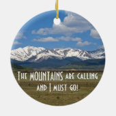 De bergen noemen...Ornament Keramisch Ornament (Achterkant)