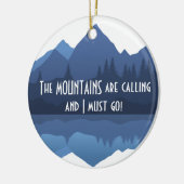 De bergen noemen...Ornament Keramisch Ornament (Links)